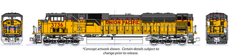 N UP SD90/43 #3750 W/DCC      