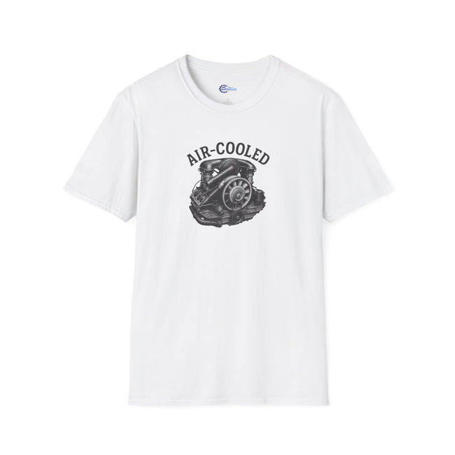 Air-Cooled Engine Vintage T-Shirt - Text Design + Graphic