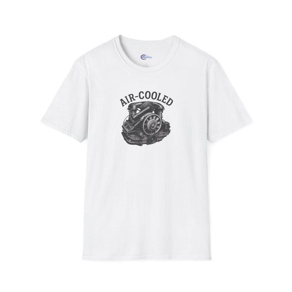 Air-Cooled Engine Vintage T-Shirt - Text Design + Graphic