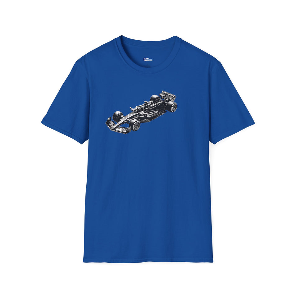 Noir - Art - Lewis Hamilton Mercedes-AMG F1 W14 E Performance Inspired T-Shirt | 2nd Place Spanish GP 2023