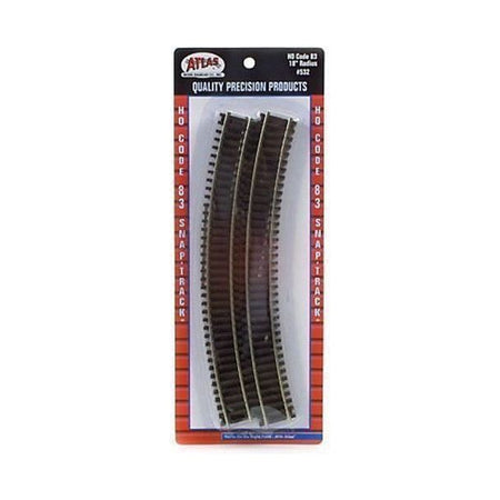 18" RADIUS 6PCS./CARD - Atlas Track - ModelCars.com