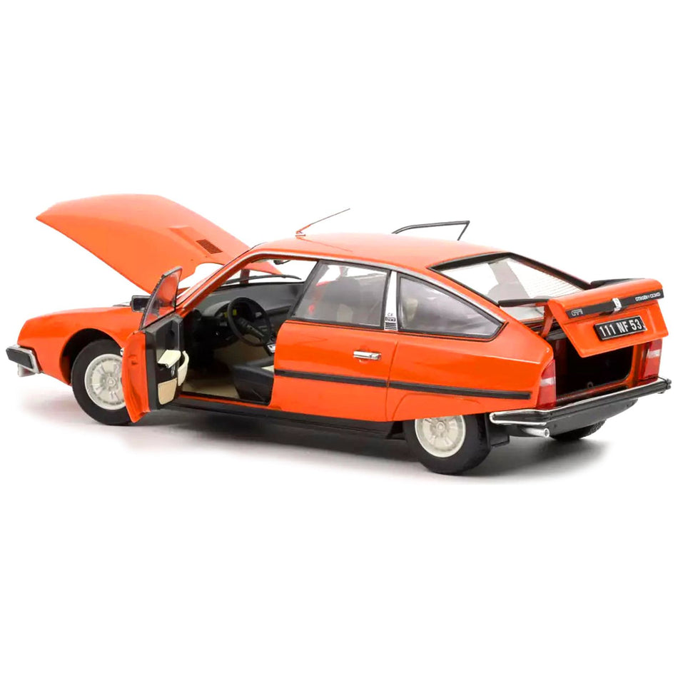 1977 Citroen CX 2400 GTI Mandarine Orange 1/18 Diecast Model Car by Norev