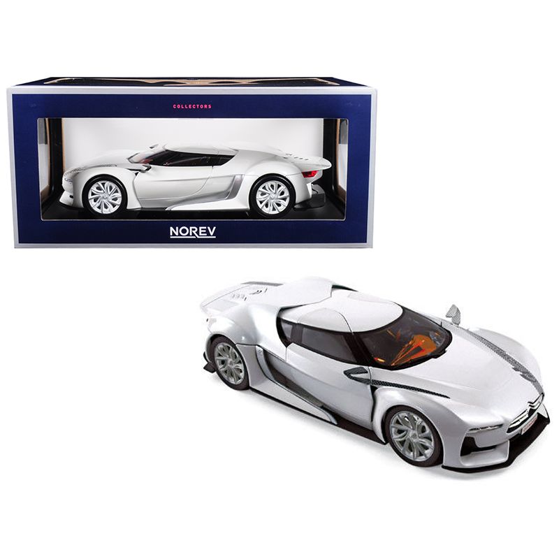 Citroen Concept GT White Salon de Paris 2008 1/18 Diecast Model Car by Norev