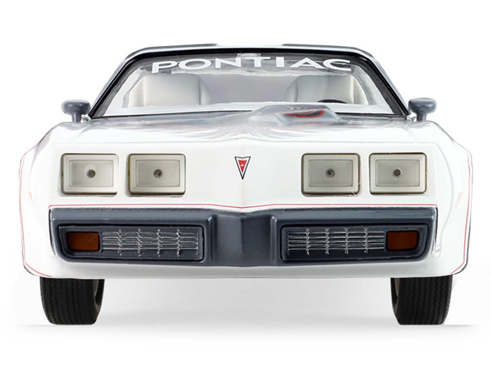 White Pontiac Firebird car model