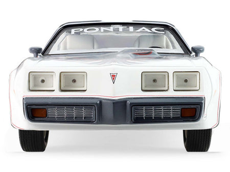 White Pontiac Firebird car model