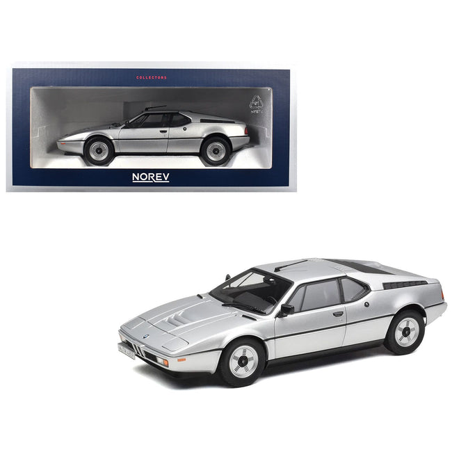 1980 BMW M1 Silver Metallic 1/18 Diecast Model Car by Norev