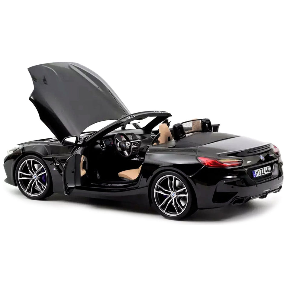 2019 BMW Z4 Convertible Black Metallic 1/18 Diecast Model Car by Norev