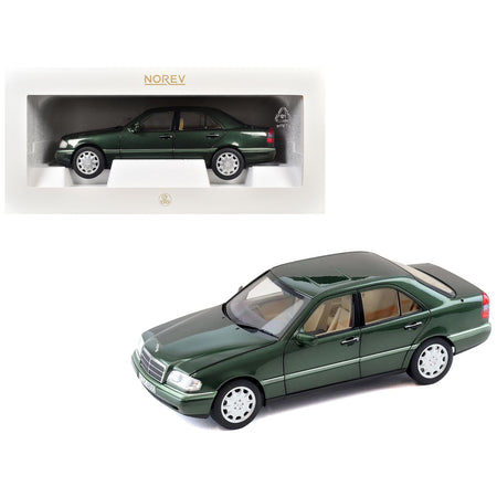 1993 Mercedes-Benz C-Class Malachite Green Metallic 1/18 Diecast Model Car by Norev