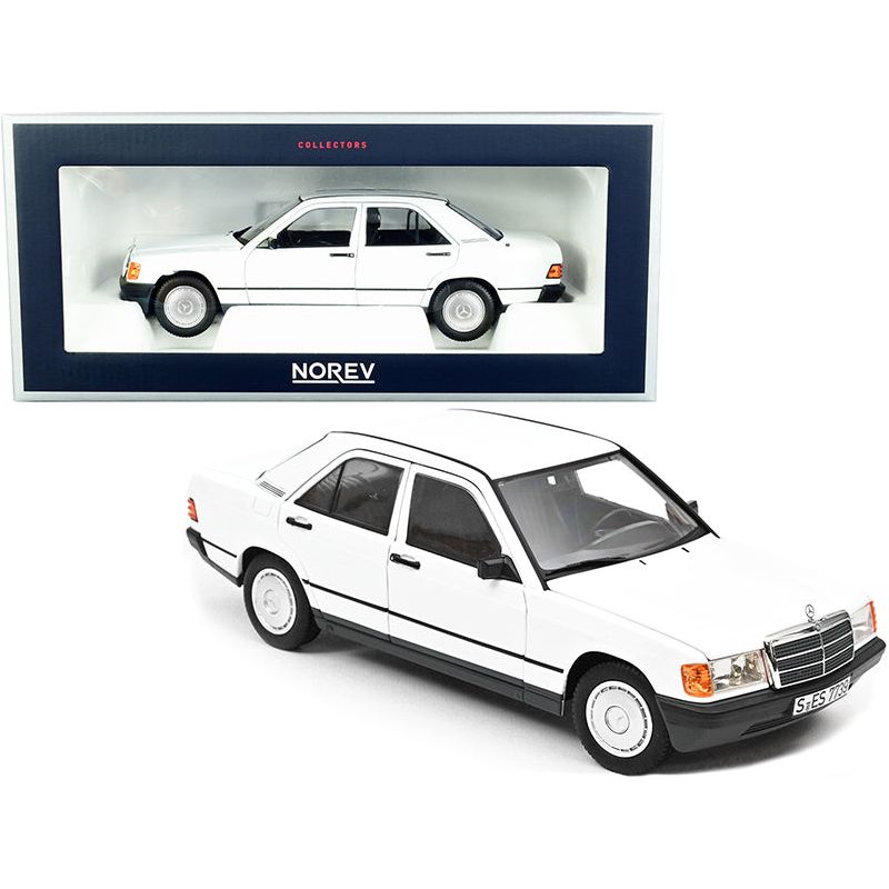 1982 Mercedes Benz 190E White 1/18 Diecast Model Car by Norev