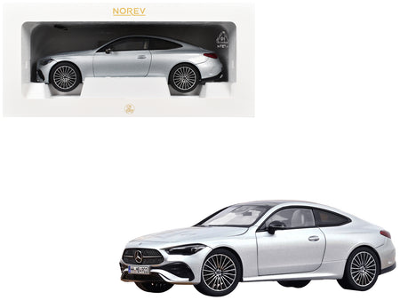 2024 Mercedes-Benz CLE Coupe Hightech Silver Metallic 1/18 Diecast Model Car by Norev