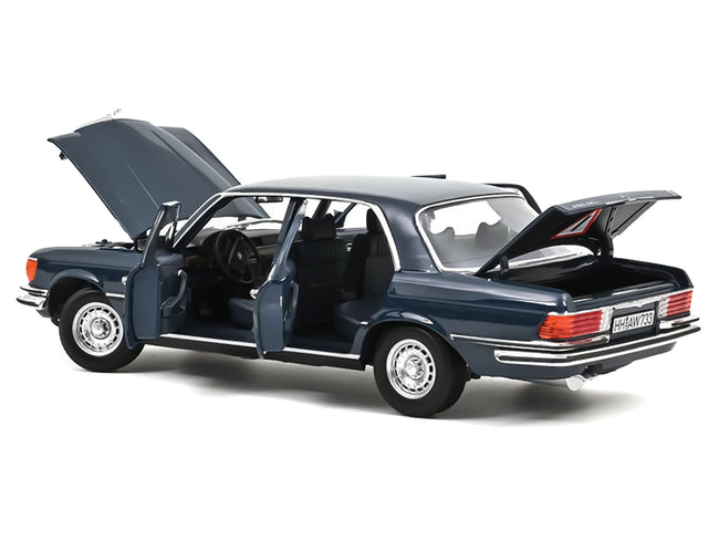 1979 Mercedes-Benz 350 SEL Hansa Blue 1/18 Diecast Model Car by Norev
