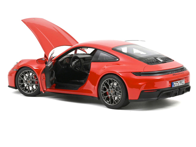 2024 Porsche 911 Carrera 4 GTS Guards Red 1/18 Diecast Model Car by Norev