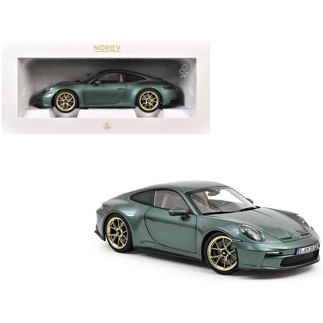 2021 Porsche 911 GT3 Malachite Green Metallic 1/18 Diecast Model Car by Norev