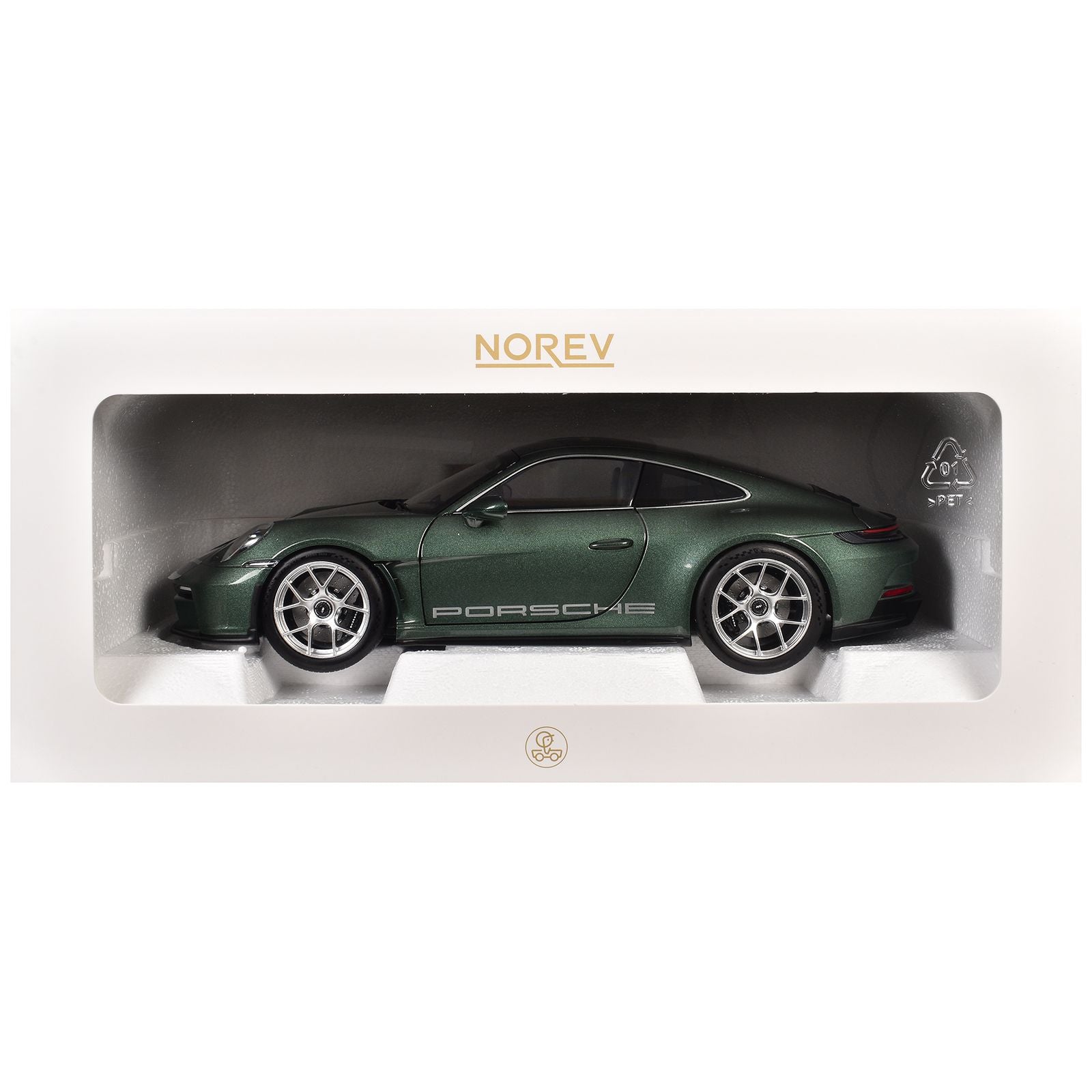 2023 Porsche 911 S/T Malachite Green Metallic 1/18 Diecast Model