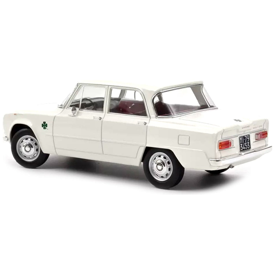 1963 Alfa Romeo Giulia ti Super White 1/18 Diecast Model Car by Norev