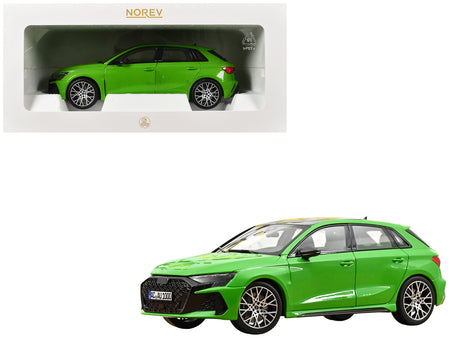 2025 Audi RS 3 Kyalami Green with Moonroof 1/18 Diecast Model Car by Norev
