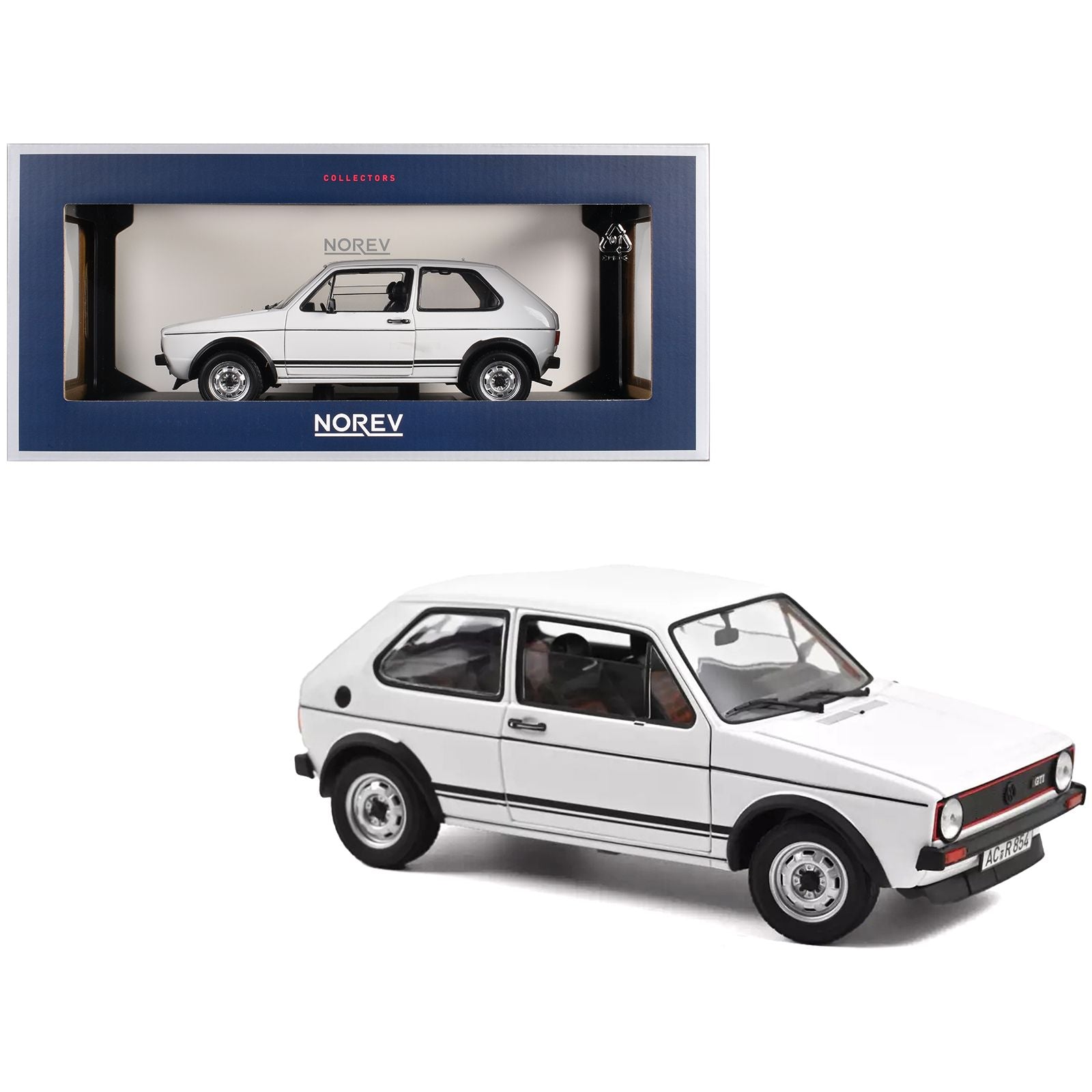 1976 Volkswagen Golf GTI White 1/18 Diecast Model Car by Norev