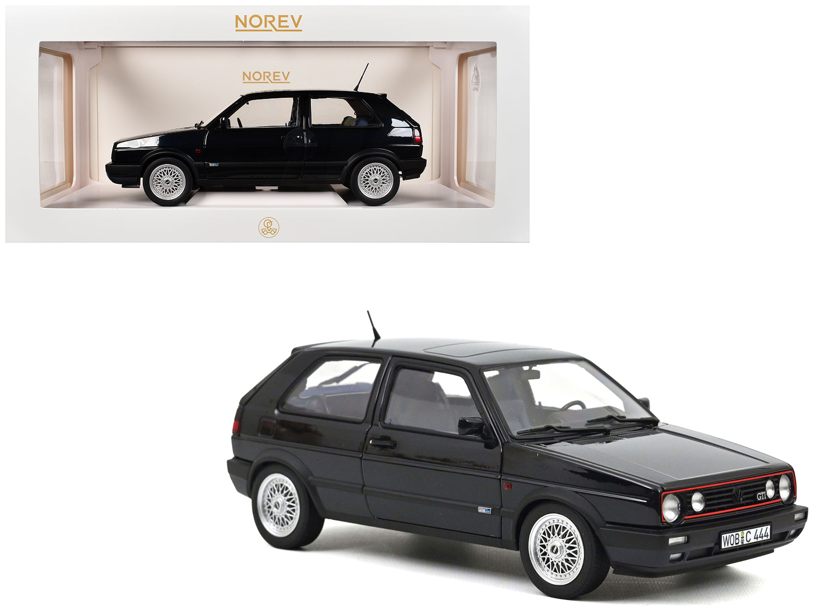 1991 Volkswagen Golf GTI Edition Blue Moonlight Blue Metallic 1/18 Diecast Model Car by Norev