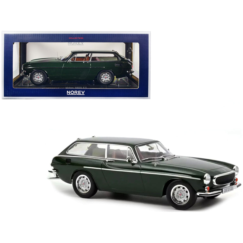 1973 Volvo 1800 ES Dark Green 1/18 Diecast Model Car by Norev