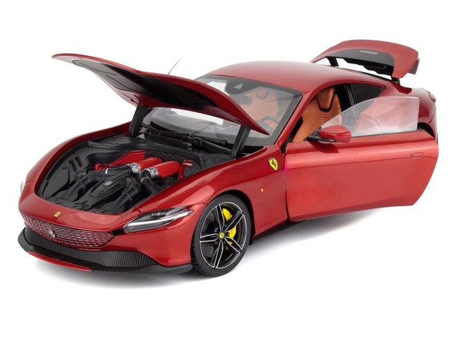 2019 Ferrari Roma Rosso Magma Red Metallic 1/18 Diecast Model Car by Polistil
