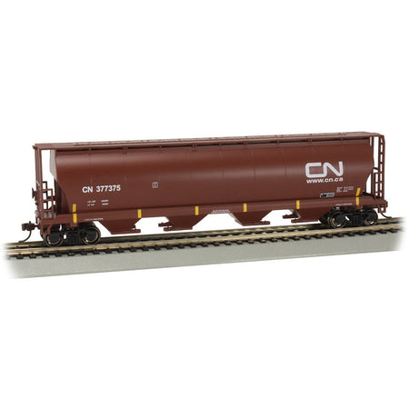 Bachmann CN #377375 (Oxide Red)- 4 Bay Cylindrical Grain Hopper