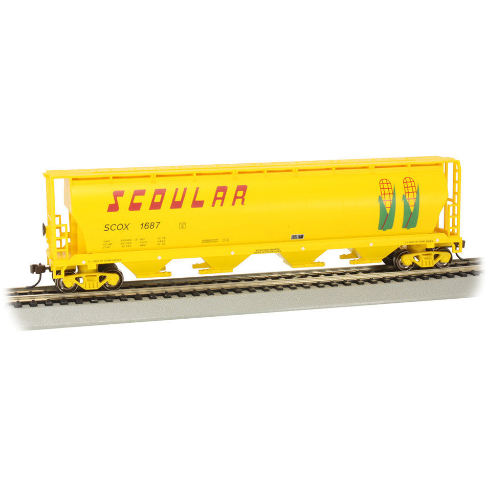 Bachmann Scoular #1687 - 4 Bay Cylindrical Grain Hopper