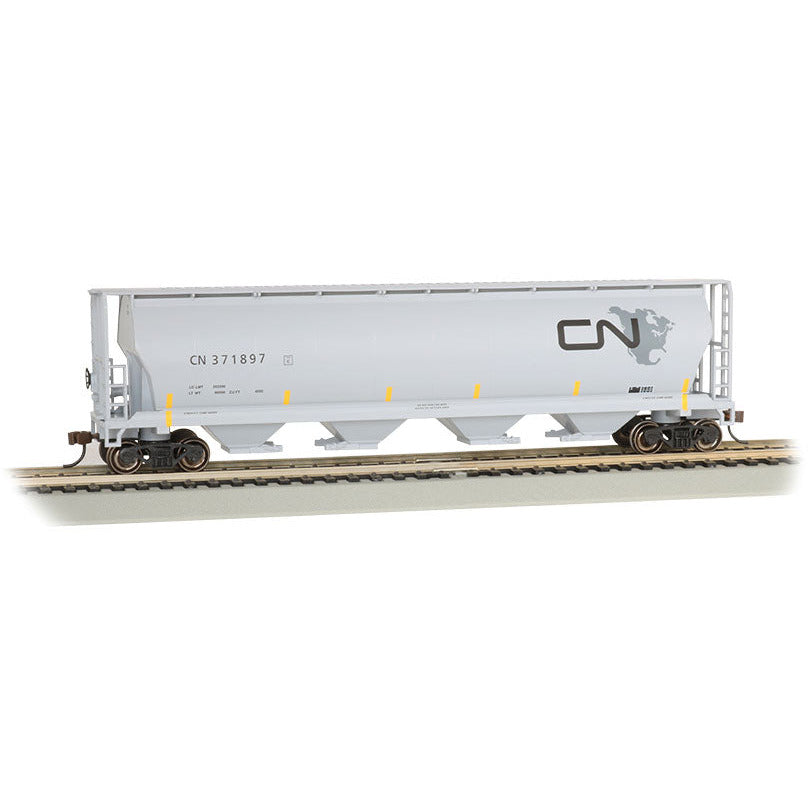 Bachmann CN - North American Logo - 4 Bay Cylindrical Grain Hopper