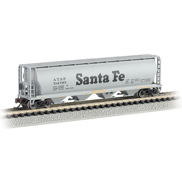 Bachmann Santa Fe - 4 Bay Cylindrical Grain Hopper