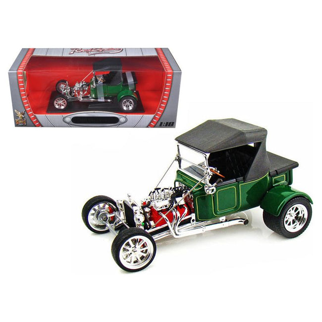 1923 Ford T - Bucket Soft Top Green with Black Top 1/18 Diecast Model Car by Road Signature - Road Signature - ModelCars.com