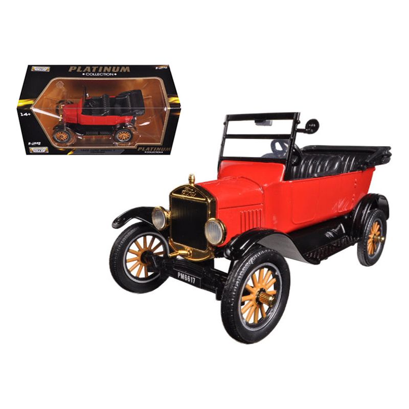 1925 Ford Model T Touring Red 1/24 Diecast Model Car by Motormax - Motormax - ModelCars.com