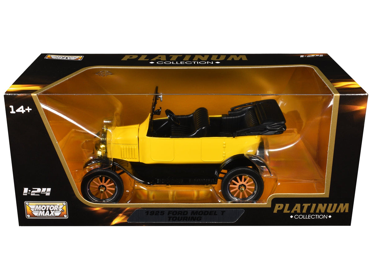 1925 Ford Model T Touring Yellow "Platinum Collection" Series 1/24 Diecast Model Car by Motormax-Motormax-ModelCars.com