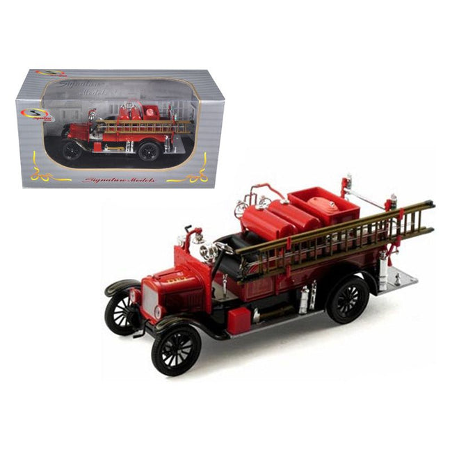 1926 Ford Model T Fire Engine Red and Black 1/32 Diecast Model by Signature Models - Signature Models - ModelCars.com