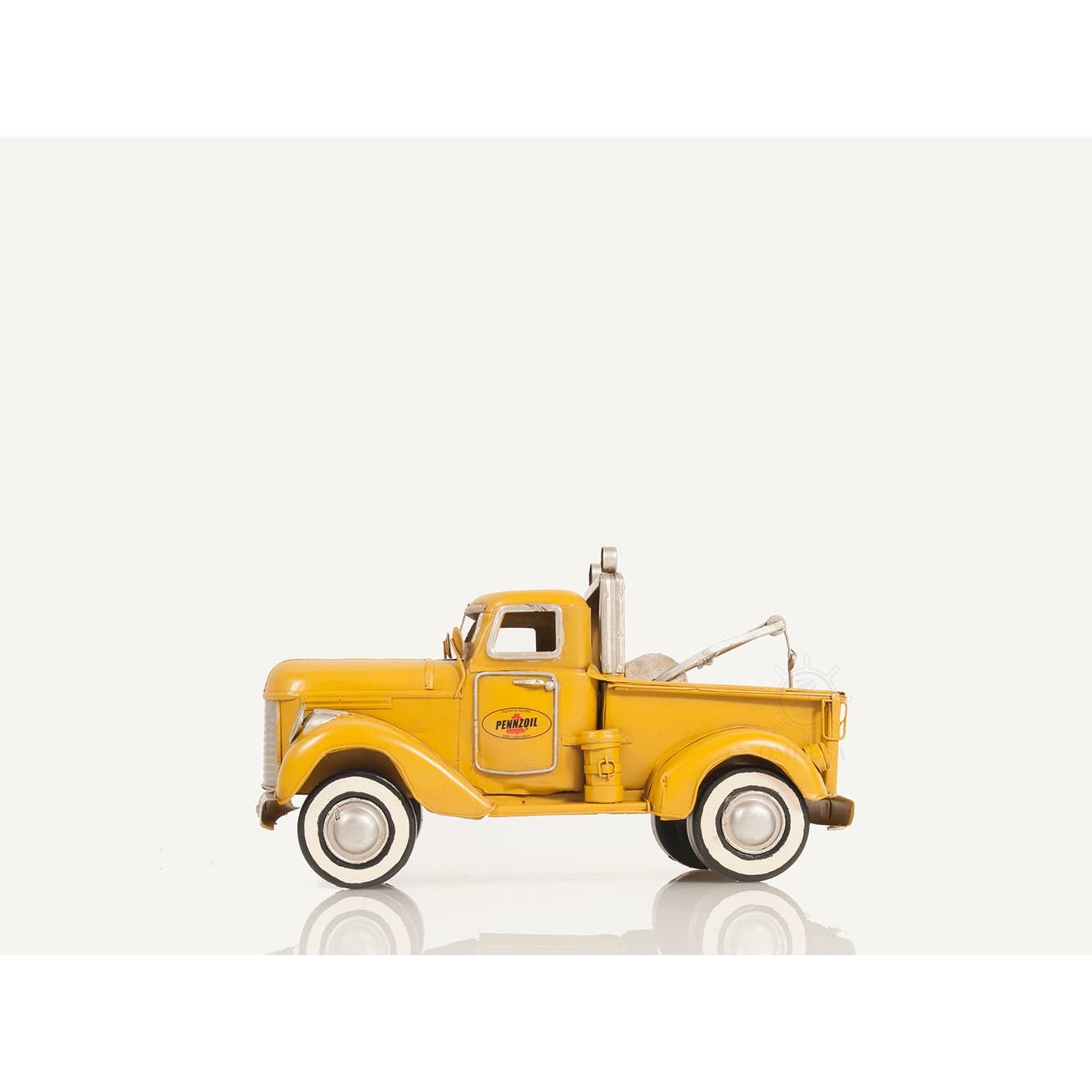 1926 Pennzoil Tow Truck Yellow Metal Handmade - Old Modern - ModelCars.com