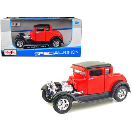 1929 Ford Model A Red 1/24 Diecast Model Car by Maisto - Maisto - ModelCars.com