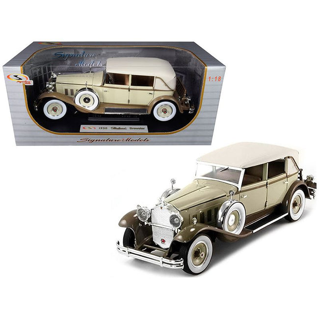 1930 Packard Brewster Tan and Coffee Brown 1/18 Diecast Model Car by Signature Models - Signature Models - ModelCars.com