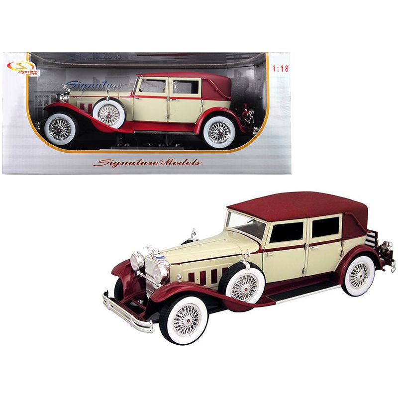 1930 Packard LeBaron Cream and Red 1/18 Diecast Model Car by Signature Models - Signature Models - ModelCars.com