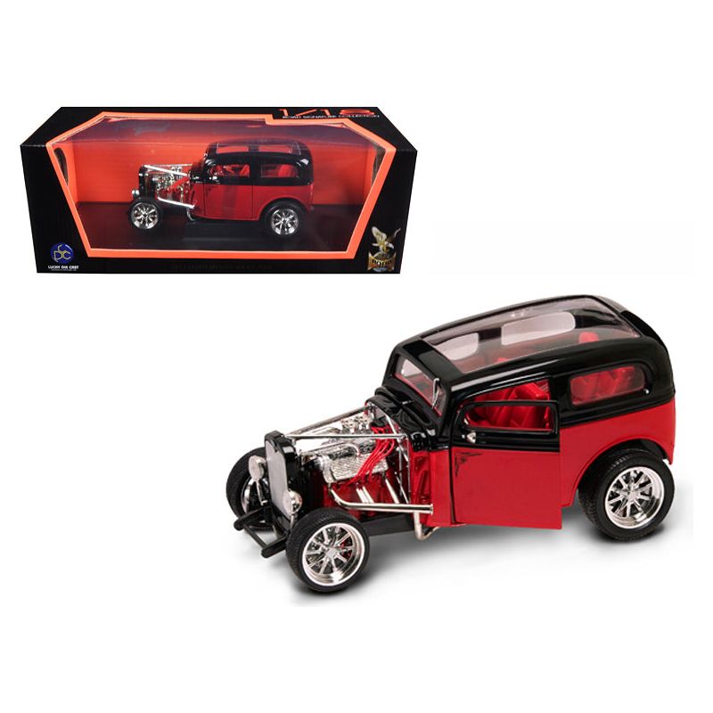 1931 Ford Model A Custom Red/Black Custom 1/18 Diecast Model Car by Road Signature - Road Signature - ModelCars.com