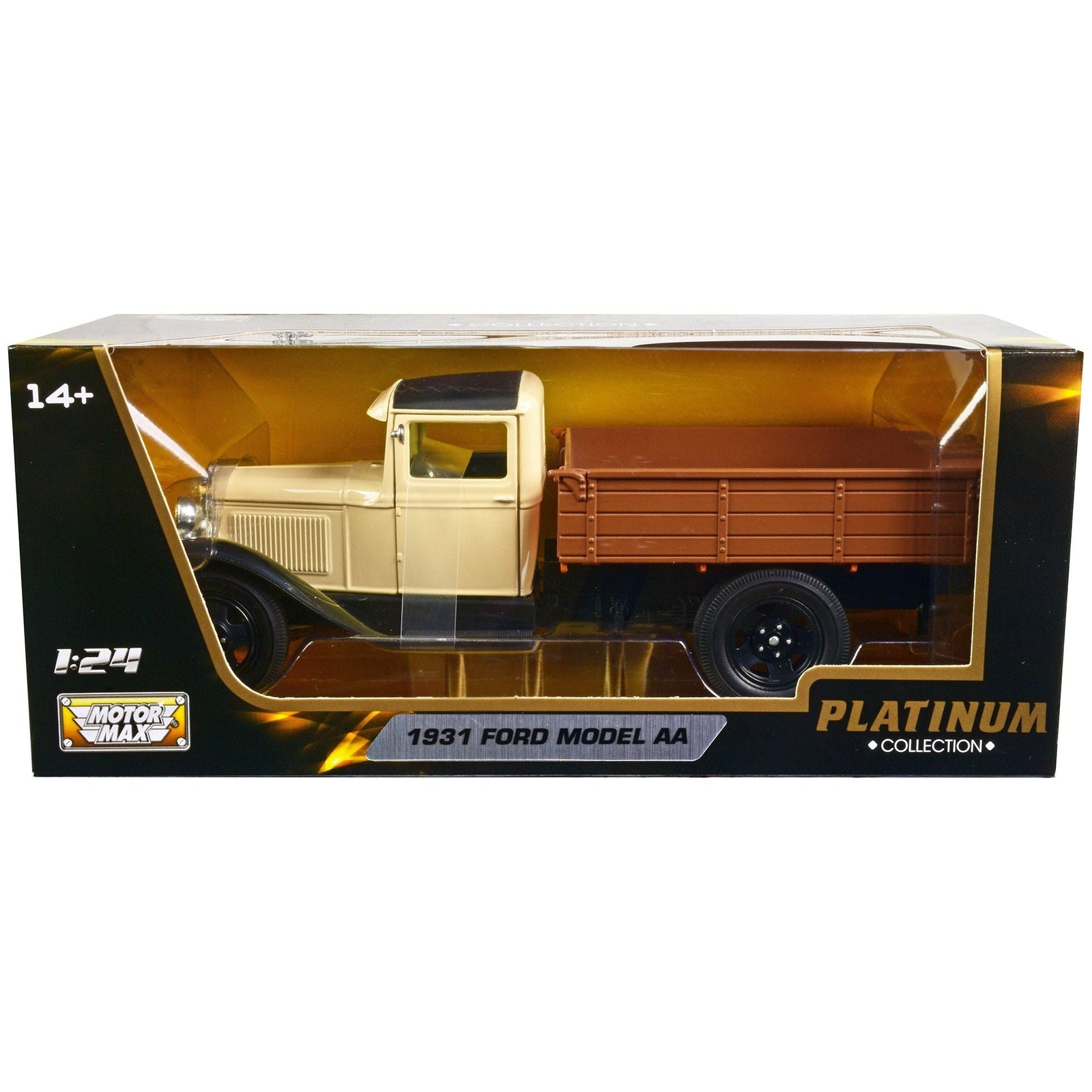 1931 Ford Model AA Pickup Truck Cream and Black "Platinum Collection" Series 1/24 Diecast Model Car by Motormax - Motormax - ModelCars.com