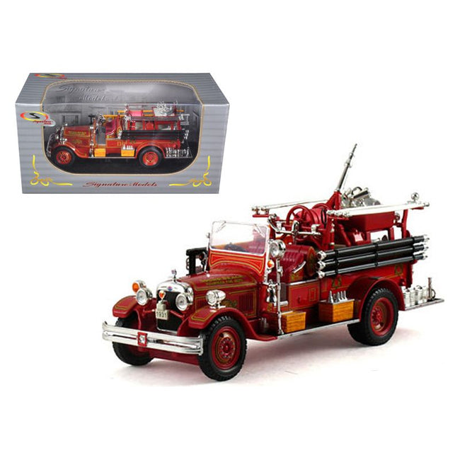 1931 Seagrave Fire Engine Truck Red 1/32 Diecast Model by Signature Models - Signature Models - ModelCars.com