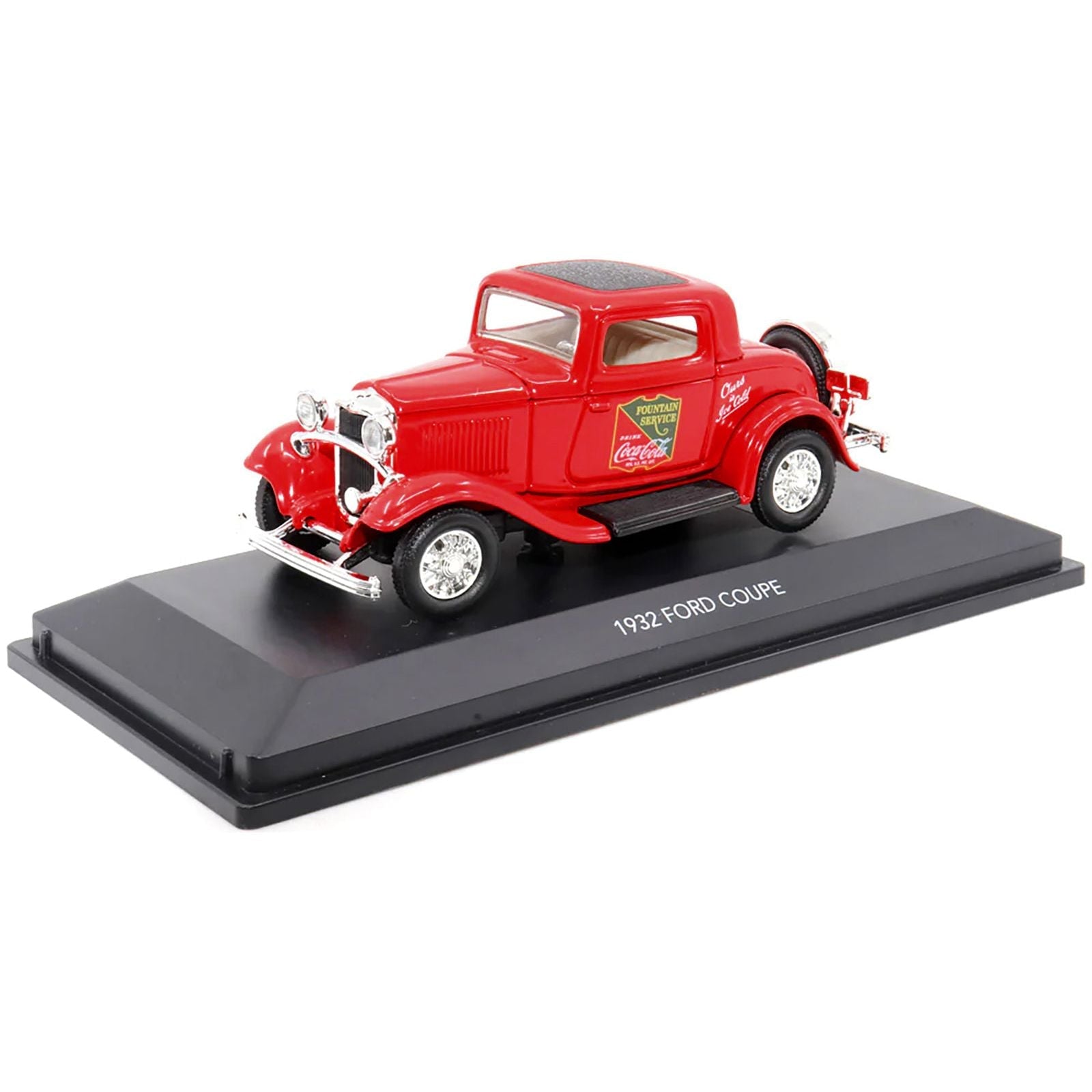1932 Ford Coupe "Coca - Cola" Red with Black Top 1/43 Diecast Model Car by Motor City Classics - Motorcity Classics - ModelCars.com