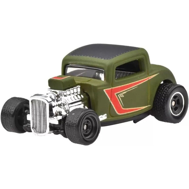 1932 Ford Hot Rod Matt Green with Graphics "Boulevard" Series Diecast Model Car by Hot Wheels-Hotwheels-ModelCars.com