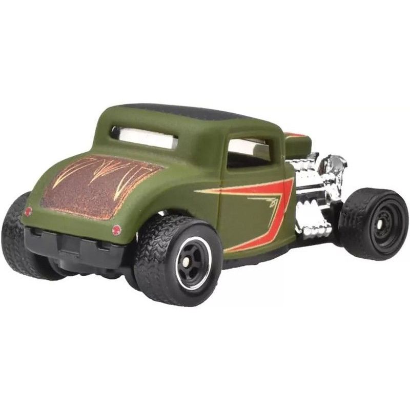 1932 Ford Hot Rod Matt Green with Graphics "Boulevard" Series Diecast Model Car by Hot Wheels-Hotwheels-ModelCars.com