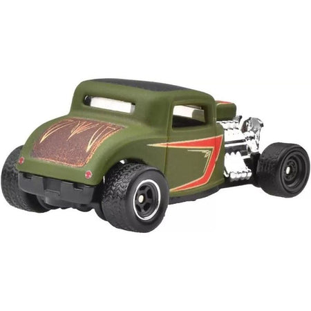 1932 Ford Hot Rod Matt Green with Graphics "Boulevard" Series Diecast Model Car by Hot Wheels-Hotwheels-ModelCars.com