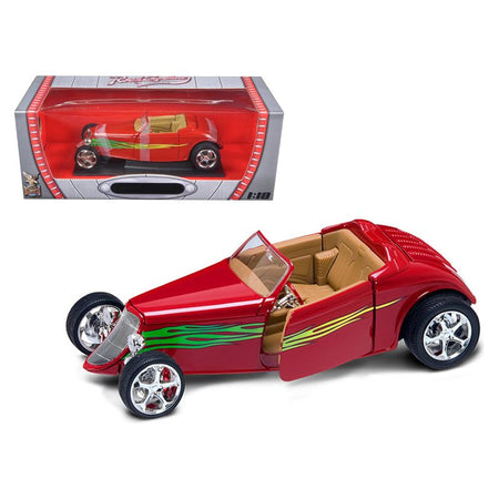 1933 Ford Roadster Red 1/18 Diecast Car by Road Signature - Road Signature - ModelCars.com