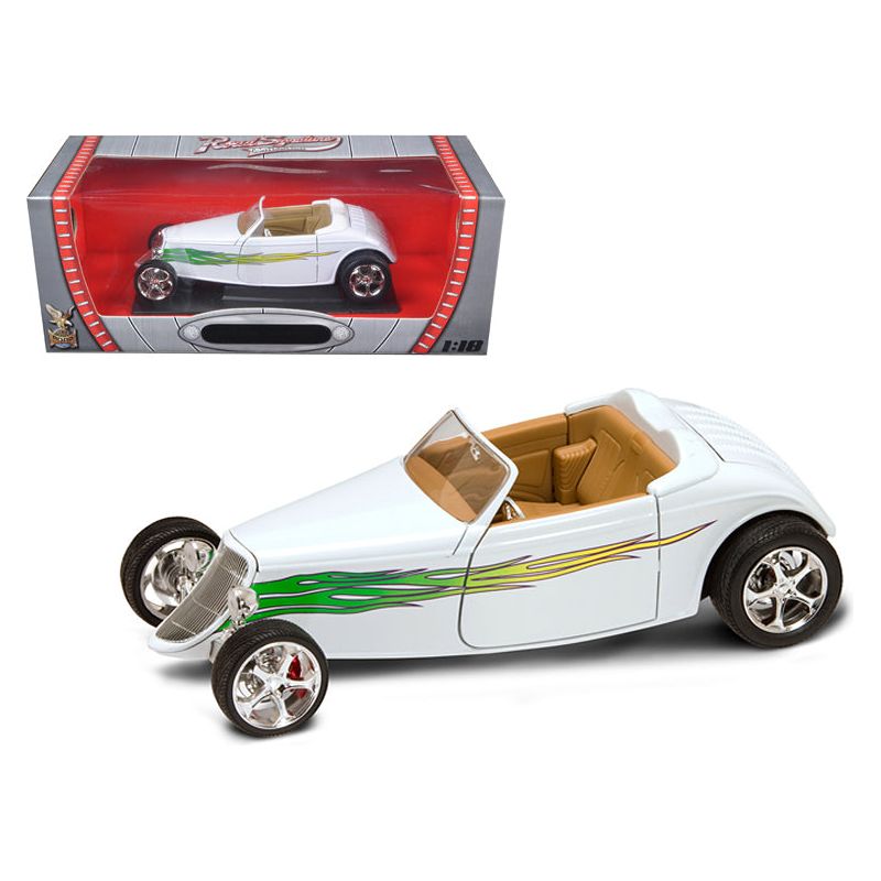 1933 Ford Roadster White 1/18 Diecast Car by Road Signature - Road Signature - ModelCars.com