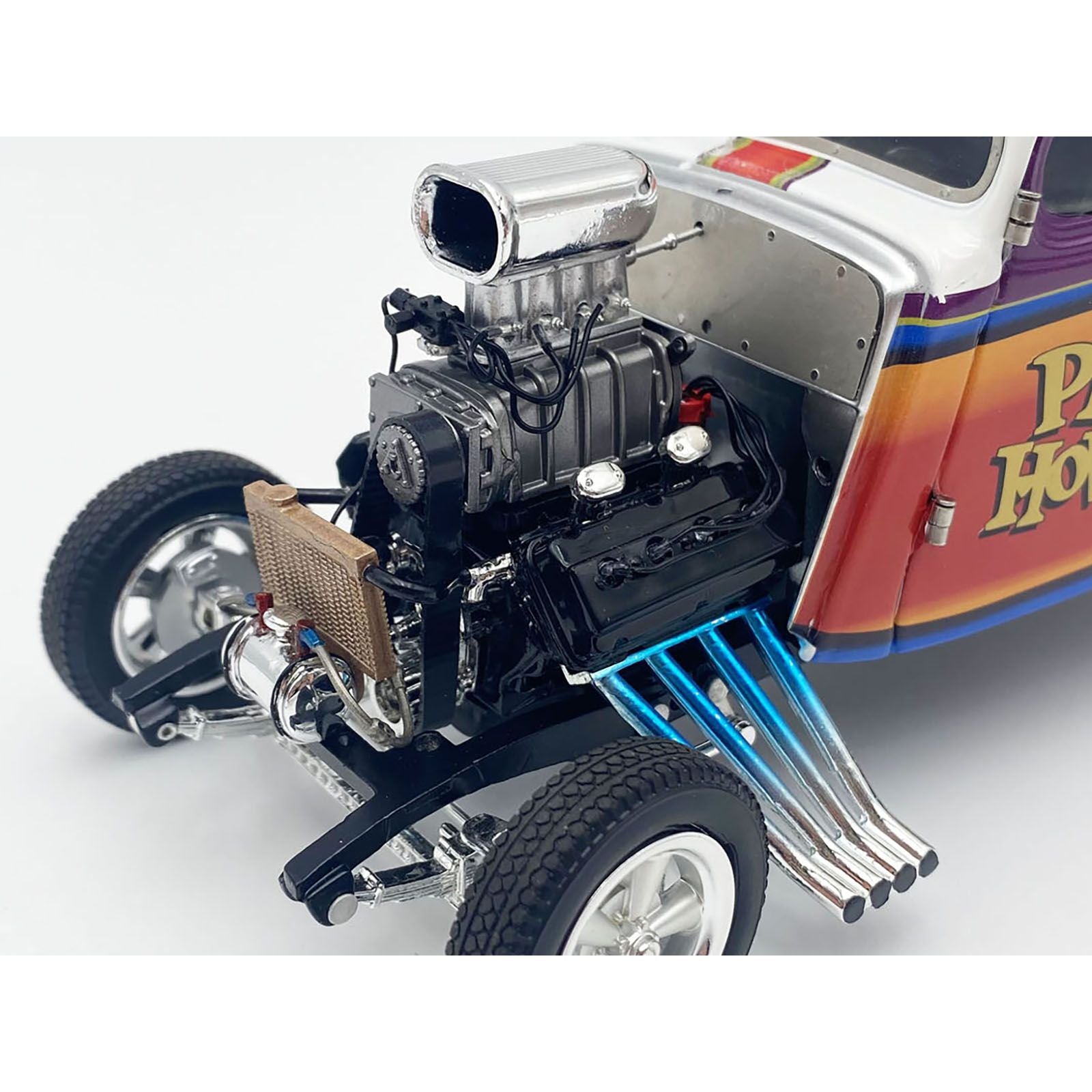 1933 Gasser "Prock & Howell - F Troop" Blue and White with Stripes Limited Edition to 348 pieces Worldwide 1/18 Diecast Model Car by ACME - Acme - ModelCars.com