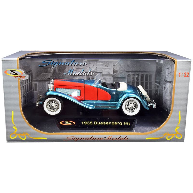 1935 Duesenberg SSJ Convertible Blue and Red 1/32 Diecast Model Car by Signature Models - Signature Models - ModelCars.com