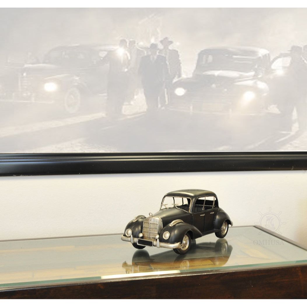 1937 Plymouth P4 Deluxe Black Metal Model Car - Old Modern - ModelCars.com