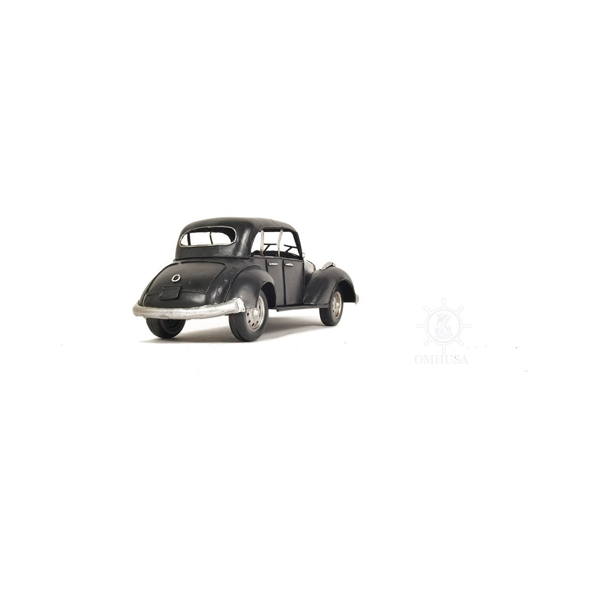 1937 Plymouth P4 Deluxe Black Metal Model Car - Old Modern - ModelCars.com