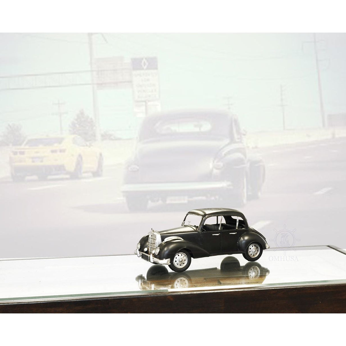 1937 Plymouth P4 Deluxe Black Metal Model Car - Old Modern - ModelCars.com